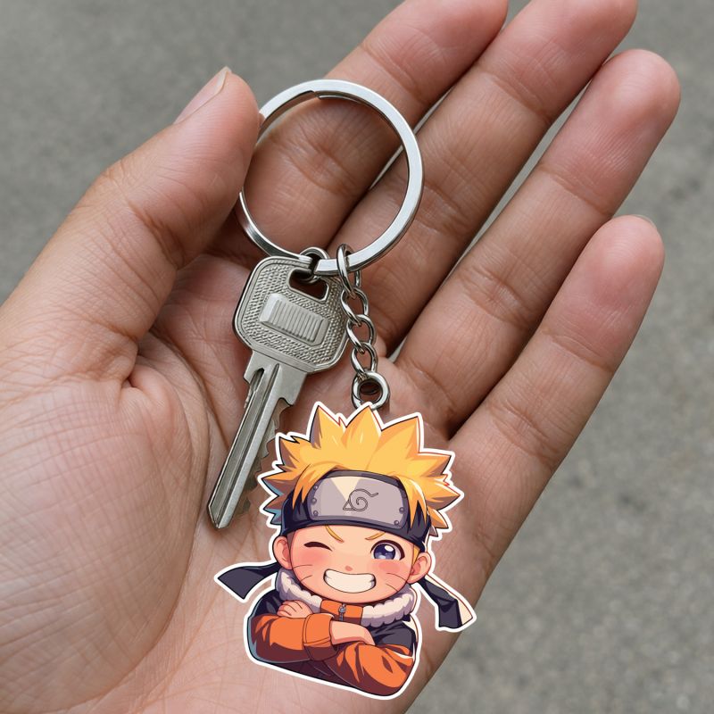Naruto Acrylic Anime keychain For Bike & Car Birthday Return Gift For Kids Gift For Girls & Boys